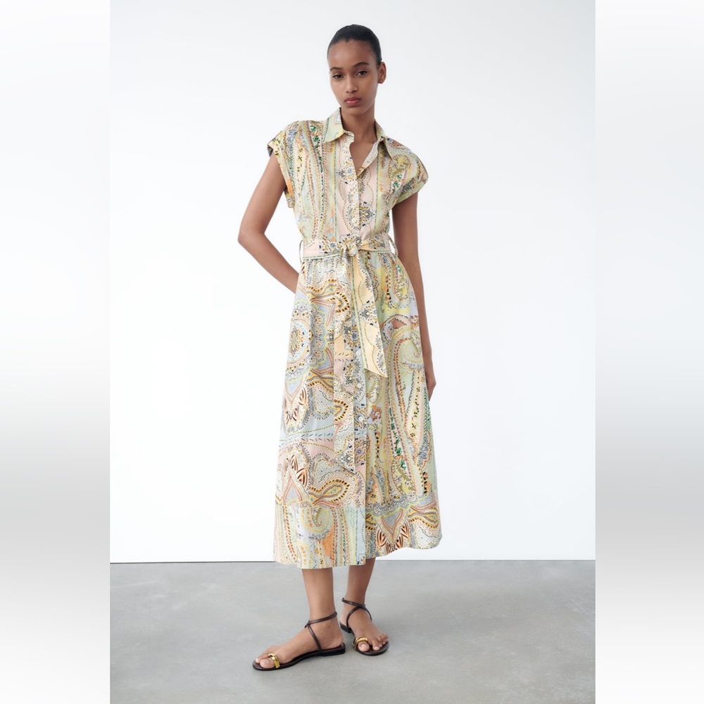 Zara printed dress